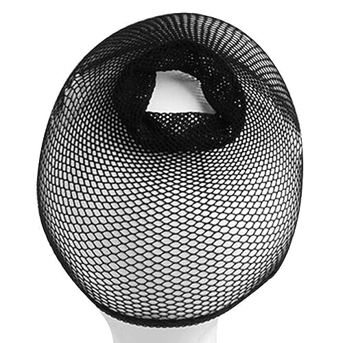 FRCOLOR 3 Pçs Toucas De Peruca Para Mulheres Gorro De Peruca De Crochê Preto Meias Pretas Perucas Pa