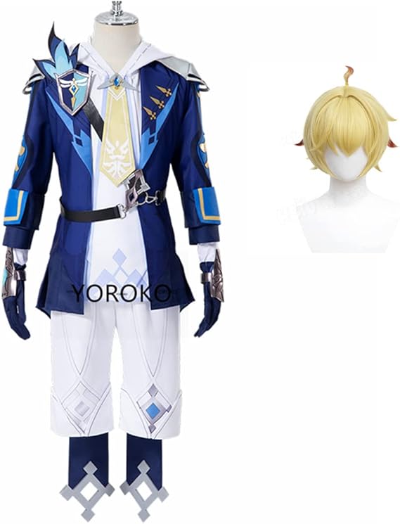 Amazon | [YOOKO] 原神 ミカ コスプレ衣装+ウィッグ / 靴追加可 風