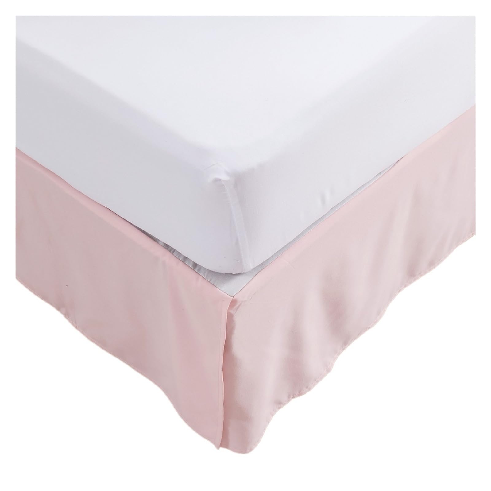 Gonna Da Letto Gonna da letto Decorazione da letto Gonna da letto in tessuto satinato(Pink,99X190)