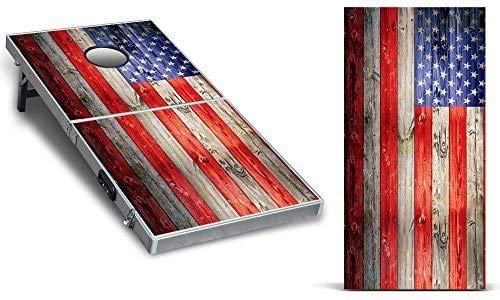 247 Skins Decal Design Graphic Vinyl Wrap Sticker Skin Corn Hole Board Set 2-Pack - Patriot