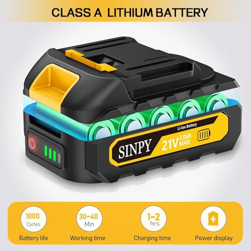 SINPY Mini Chainsaw Cordless, 6 Inch Electric Power Chain Saw with 2 Batteries & 2 Chains, Small Chainsaw with Safety Lock for Tree Trimming, Garden, Wood Cutting Gift for Men Dad Husband Fathers 2025 4 SINPY Mini Chainsaw Cordless, 6 Inch Electric Power Chain Saw with 2 Batteries & 2 Chains, Small Chainsaw with Safety Lock for Tree Trimming, Garden, Wood Cutting Gift for Men Dad Husband Fathers 2025 - Image 4