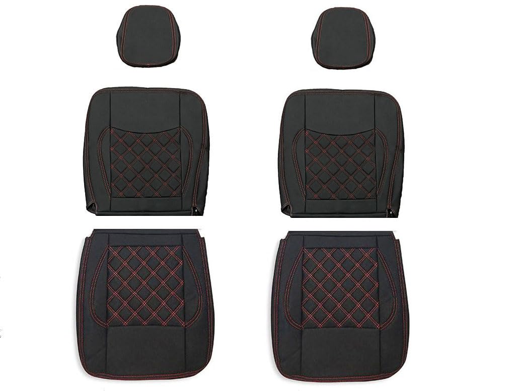 トヨタ 200系 ハイエース S-GL シートカバー ステッチ赤フロントのみ Amazon | ハイエース シートカバー S GL フロントのみ レッドステッチ