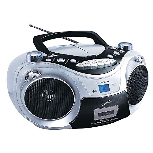 Supersonic CD MP3 Bluetooth AM FM Boombox Red (Each)