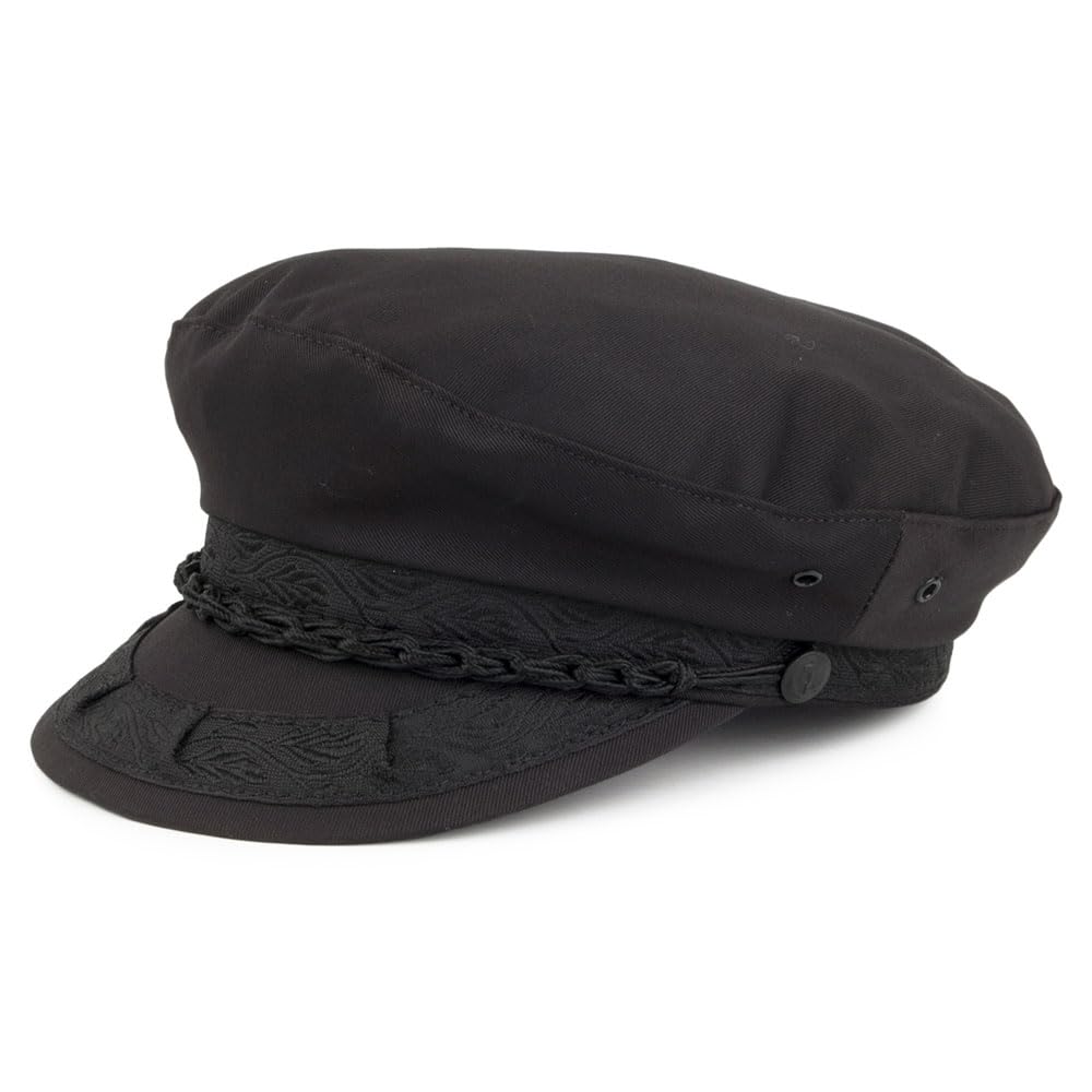Jaxon & James Cotton Greek Fisherman Cap - Black - Medium