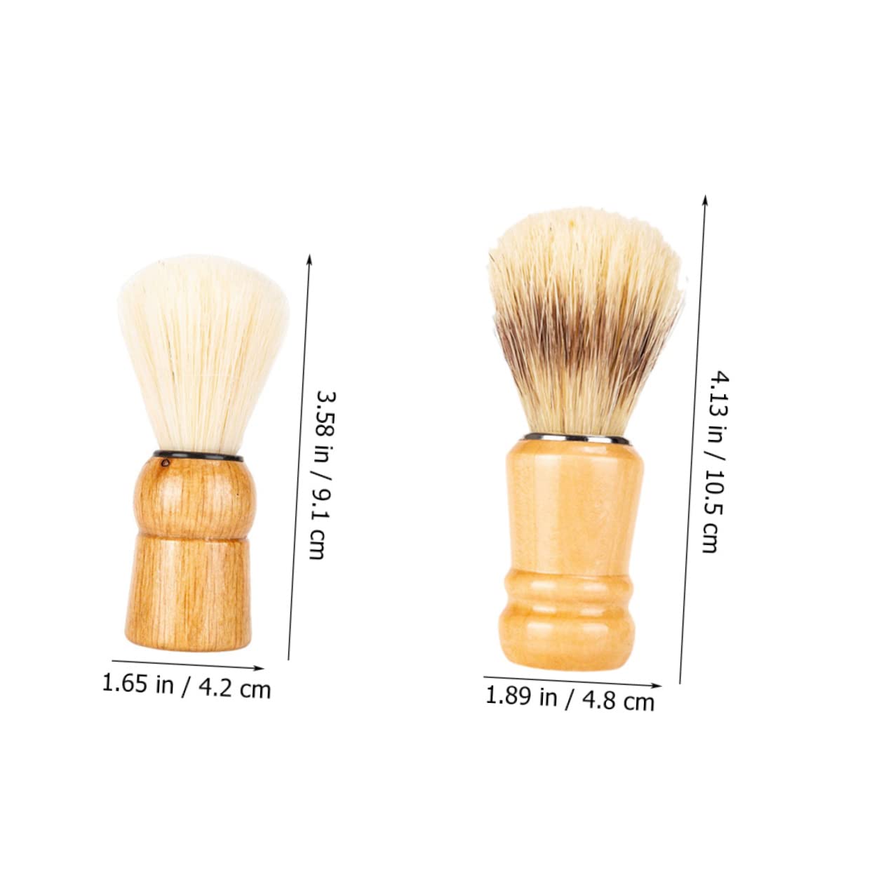 minkissy 6 Pz Spazzola Per Barba Spazzola Per Collo Da Pennello Da Pennello Da Barba Pennelli Da Per Uomo Lana Di Nylon Per Gesso Legno Massiccio Viaggiare