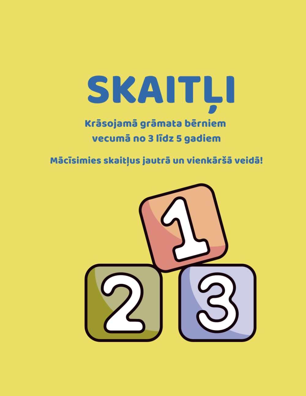 Numbers Coloring Book: Counting with Objects | Latvian Language | Ages 3–5