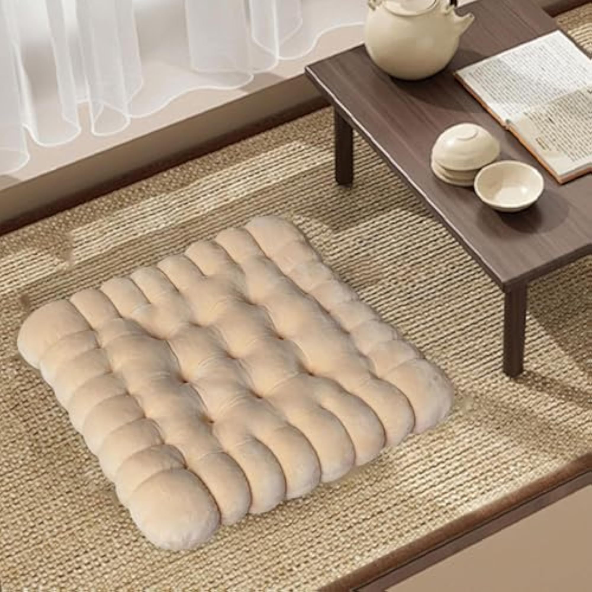 Biscuit Shaped Seat Cushion, Cute Floor Pillow