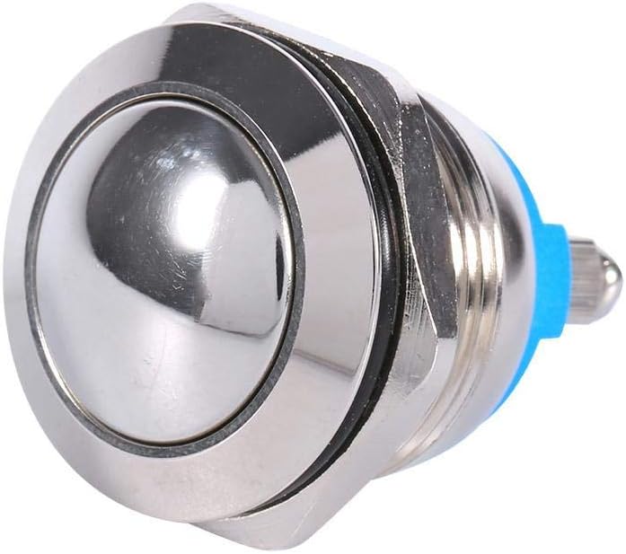 Keenso Toggle Switch Momentary Push Button 19 mm Waterproof On/Off Switch 12V 3A