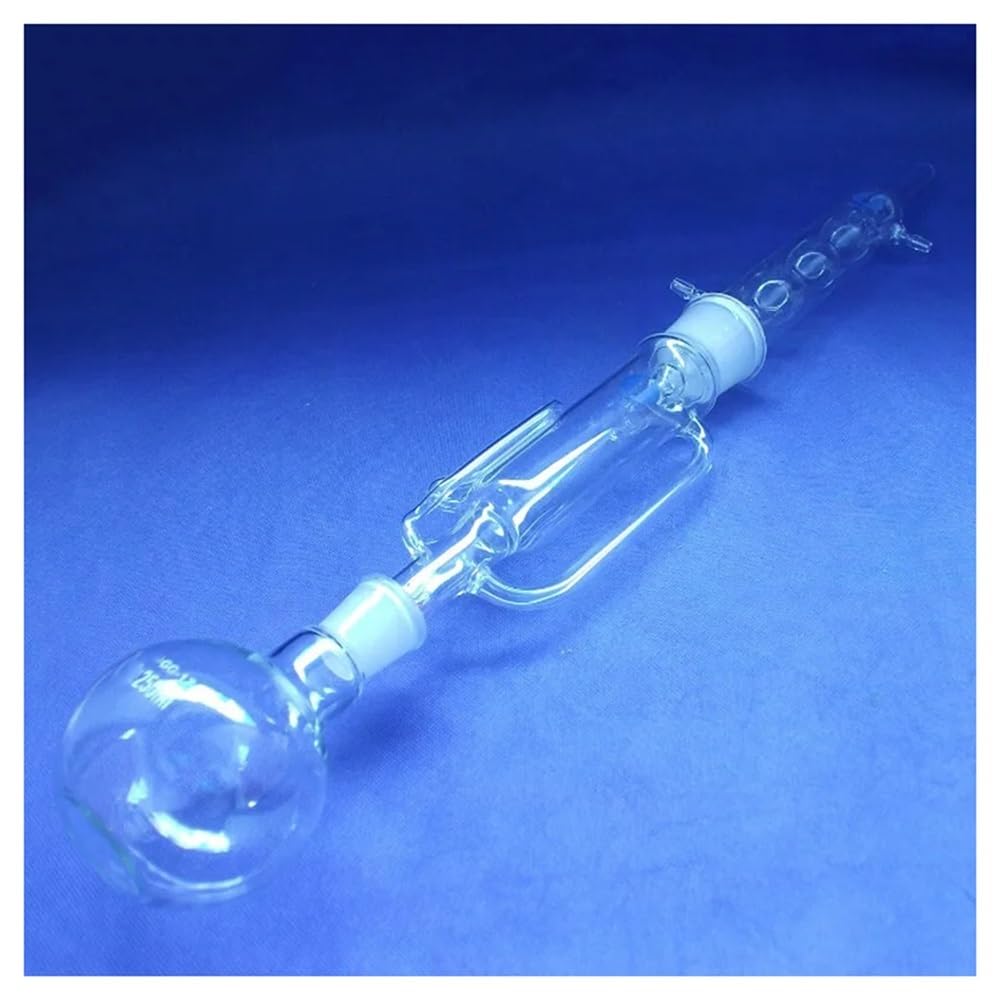 Strumenti da laboratorio e attrezzature Apparecchio di estrazione in vetro da 250 ml Soxhlet con corpo di estrazione del condensatore a bulbo Vetreria