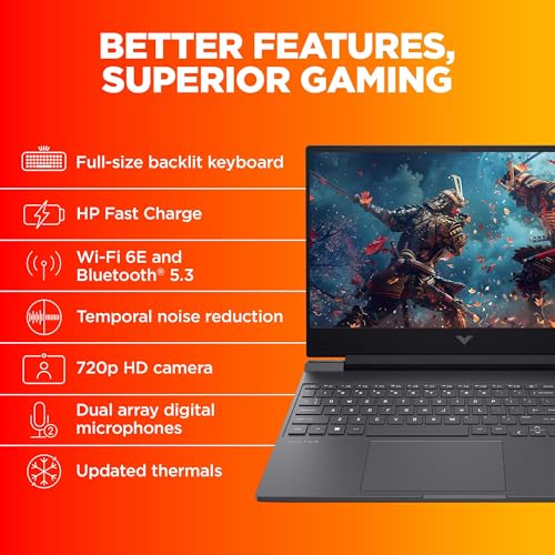 HP Victus, 13th Gen Intel Core i7-13620H, 8GB NVIDIA RTX 4060, 16GB DDR4, 1TB SSD (Win11, Office21, Silver, 2.29kg), 144Hz, 9MS, IPS,... - Image 6