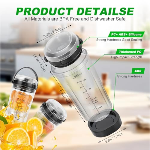 Vaso de licuadora compatible Ninja Blast 18oz miniatura 2