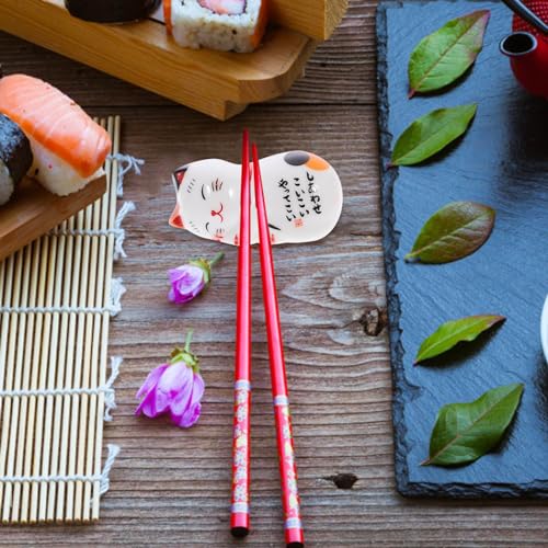 HOLIDYOYO Descanso De Pauzinho Para Gato 5 Peças Suporte De Colher De Cerâmica Descanso De Pincel De