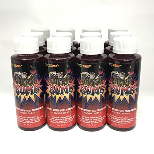 Power Plus Lubricants (12) Cherry Bomb Fuel Fragrance for Car, Motorcycle, ATV