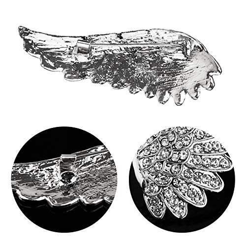 Image of Pearl Diamond Brooch Pins for Dress Sweater Scarf, Wedding Party Decoration Birthday Christmas Gift