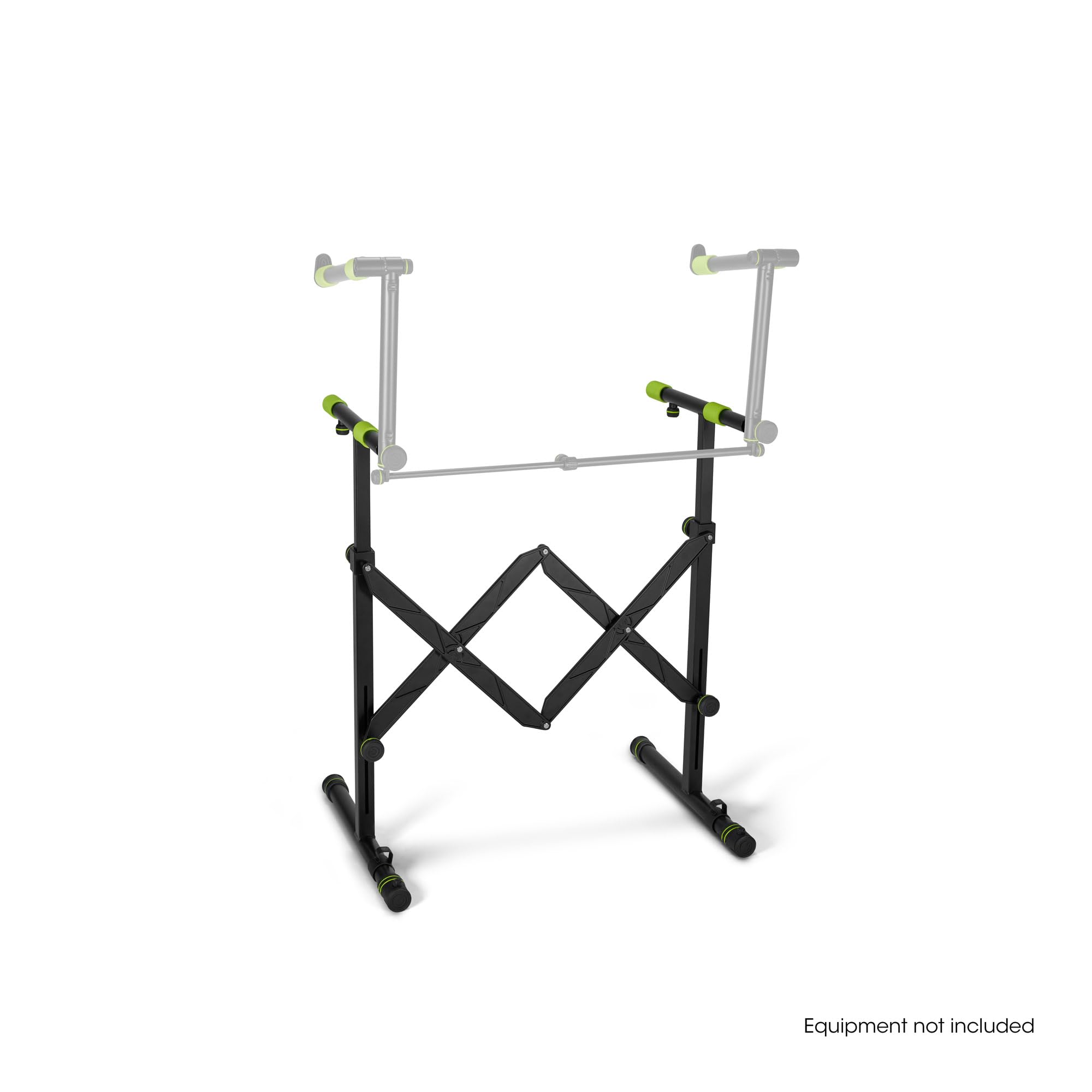 Gravity KS AKS 01 B - Faltbarer Keyboardständer mit Scherenmechanismus, Belastbarkeit bis 50 kg, schwarz