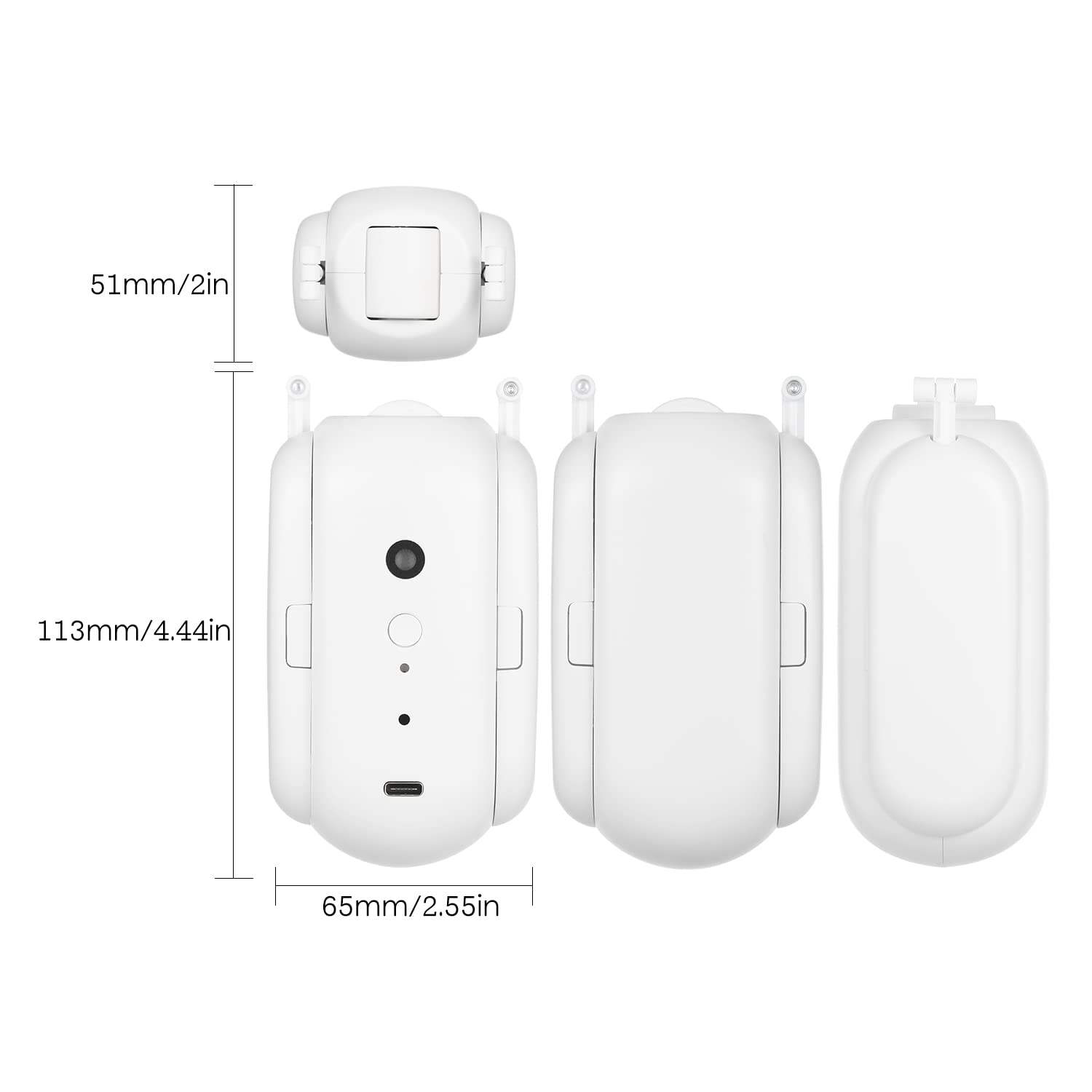 Smart Home Vorhangroboter Automatischer Gardinenöffner mit Sprachsteuerung und Temperatur-Licht-Sensor U-Schienen-Typ 1 Stück