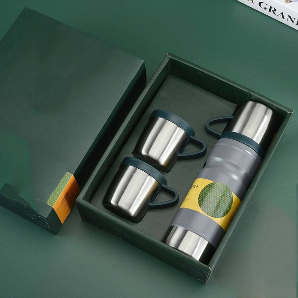 680ML Vacuum Thermos Coffee Tumbler Portable Travel Cup Stainless Steel Mug Trip Water Bottle Tea Infuser Bottle Dark
