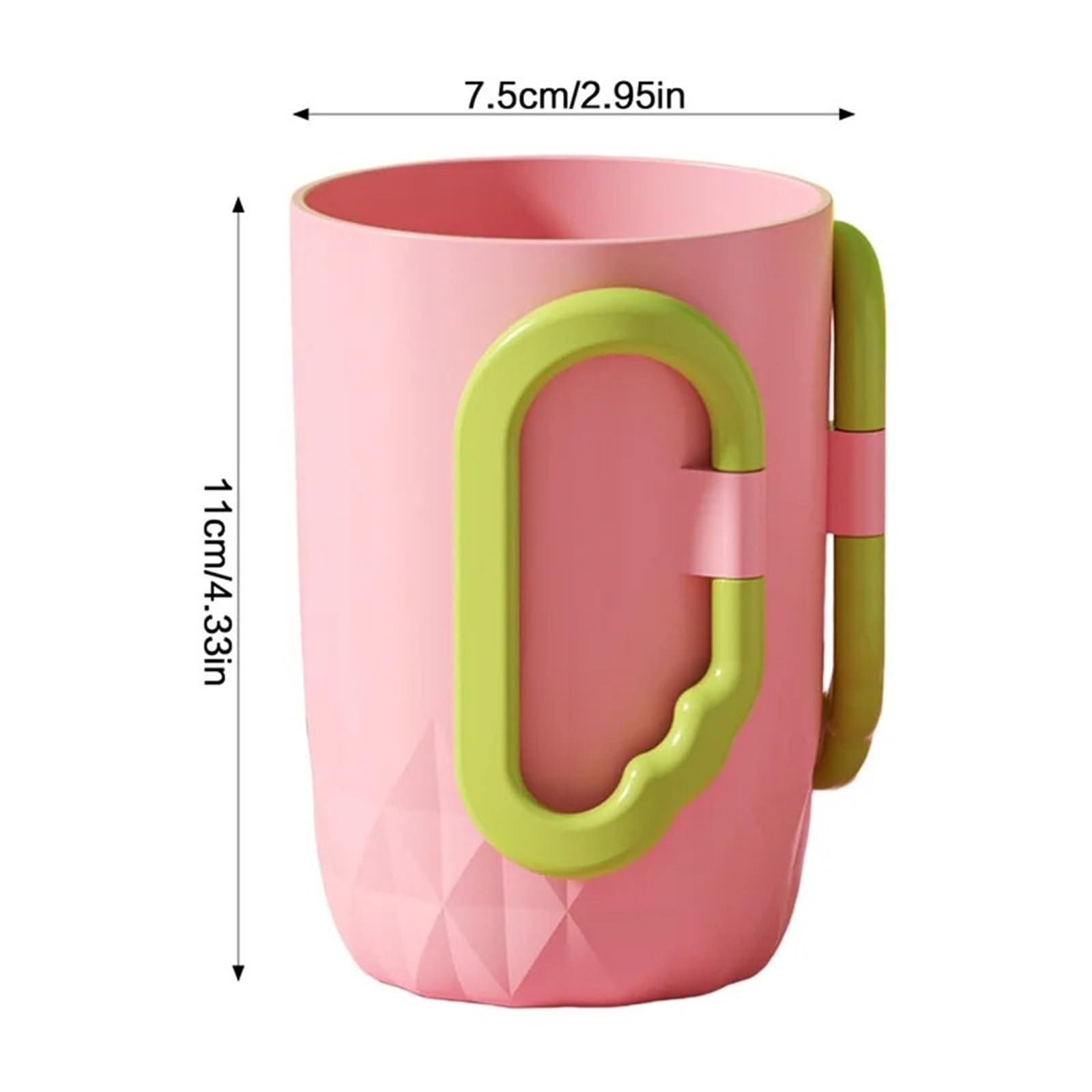 2 Piezas Vaso for Cepillo de Dientes Color sólido para Baño