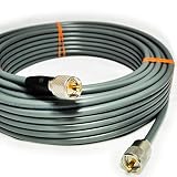 RADILA 5D2V (50m) MP-MP脱着 【低SWR仕様（実測データ付）】｜フジクラ採用｜低損失 5D-2V｜アマチュア無線｜同軸ケーブルセット｜固定局用