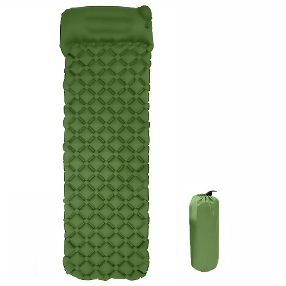 Colchoneta Camping Esterilla Inflable ​Impermeable Colchón Hinchable Plegable Ultraligero para Acampar con La Almohada, Adecuado para Acampar y Viajar