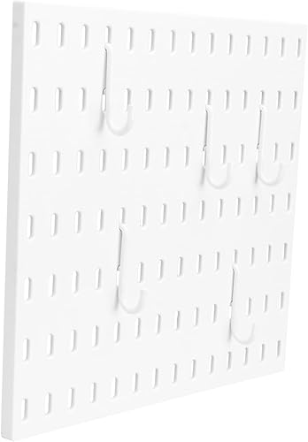 1 juego de estante de plástico para agujeros de pared, organizador de almacenamiento para cocina y baño, incluye ganchos, fuerte capacidad de carga,