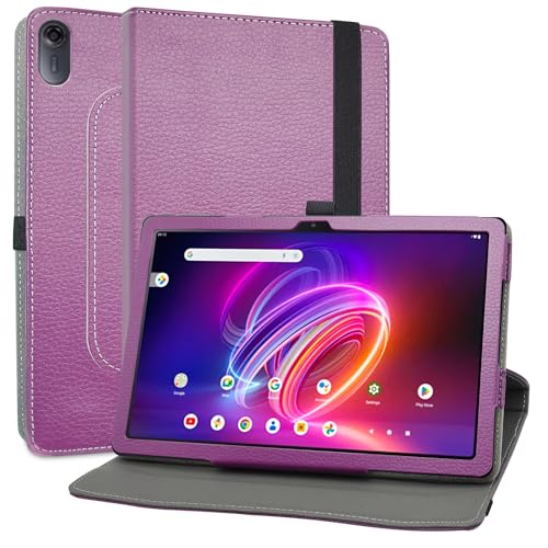 MAMA MOUTH Coque pour Acer Iconia Tab P10,en Cuir Protecteur avec Stand Étui en PU Cuir Rotative 360 degrés Housse de Protection Flip Case Cover pour Acer...