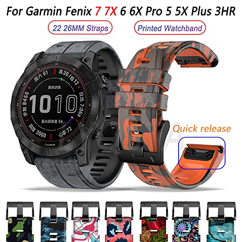 Correa de silicona Garmin Fenix 7 y 6 con sistema Quick Release ajustable 2