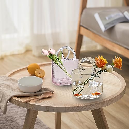 Vase en verre résistant pour éviter les chutes sur table et bureau - 5