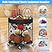 ADDFUN Ball Storage, Basketball Holder Ball Rack Basketball Organizer Bin 2 Side Opening Ball Cart with Wheels Sports Equipment Organizer Ball Organizer for Garage Room Gym Indoor & Outdoor