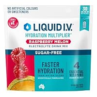 Liquid I.V. Hydration Multiplier Sugar Free Raspberry Melon Electrolyte Drink Mix 30 Sachets