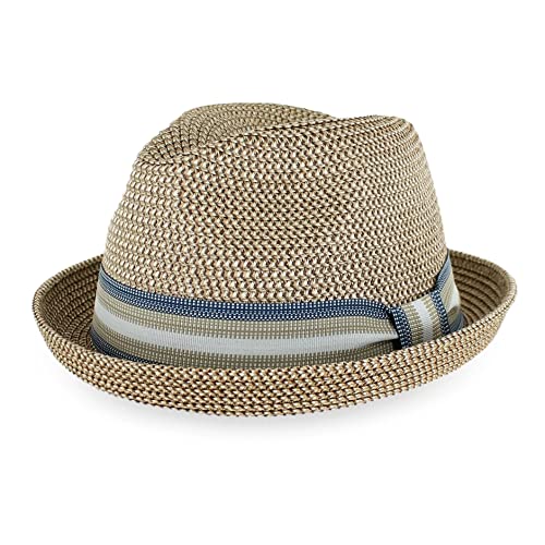 Sombrero Trilby Fedora de Paja Belfry para Hombre y Mujer