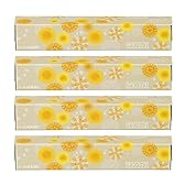 ※【クーポンで30%OFF!】1本あたり348円!サランラップ 【限定デザイン】 22cm×50m フラワーデザイン イエロー 4本パック 1392円!