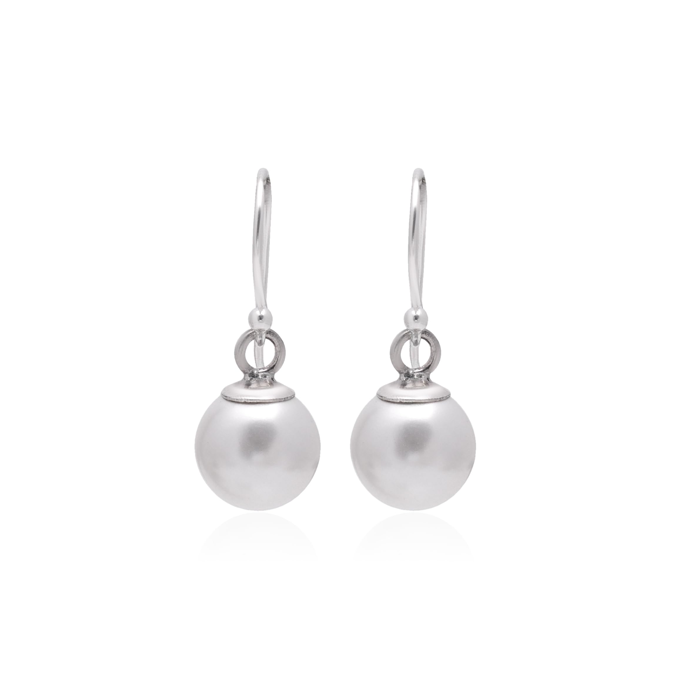 Abhooshan 925 Sterling Silver Pair of Pearl Dangle Drop Stylish Trendy Light weighted Earrings.Best Gift for Wife Mother Sister Girlfriend Women Girls (B00NFQCXF6) Amazon Price History, Amazon Price Tracker