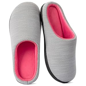 Damen Original Zweifarbige Hausschuhe mit Rückstellschaum