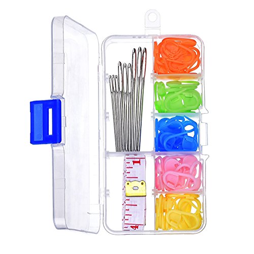 Aghi da cucito smussati con cruna grande, 9 pezzi