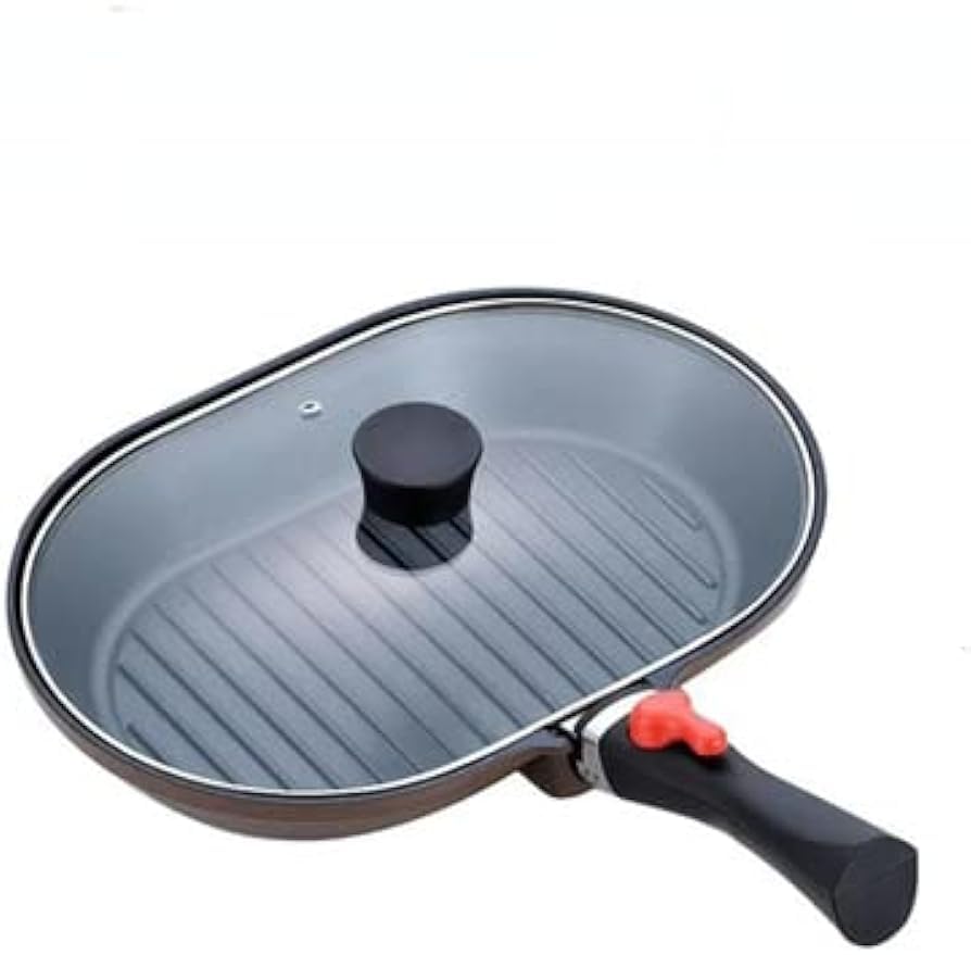 IH対応しばのキッチンオーバルグリル蓋付き