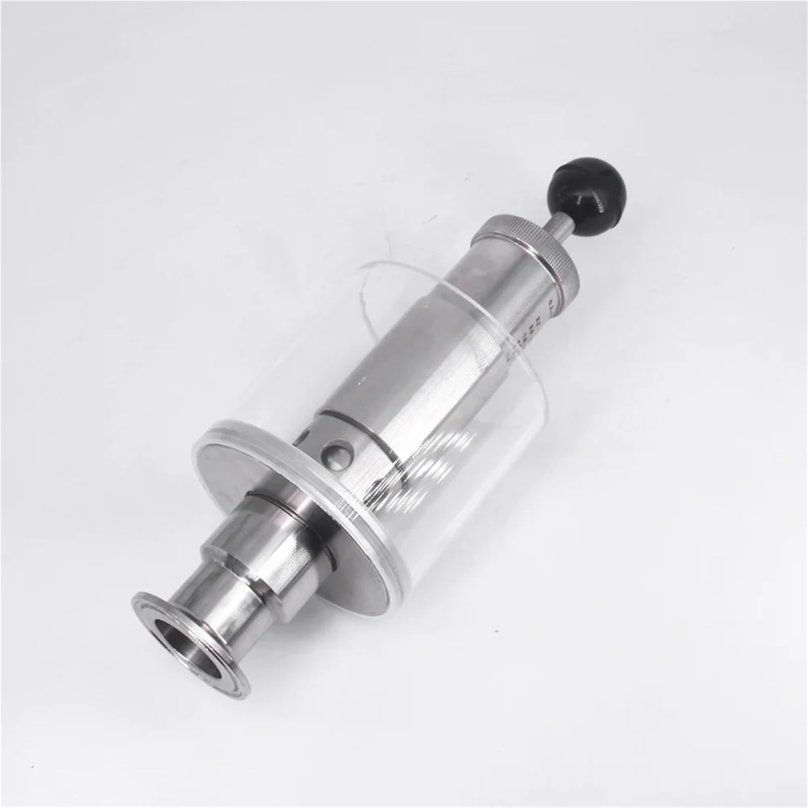 Válvula de Seguridad Alivio presión Ajustable 1,5" con Triple Abrazadera, 0 a 3, Bar, Acero Inoxidable SUS304 for Tanque fermentación Cerveza(38mm Pipe OD K50.5mm)