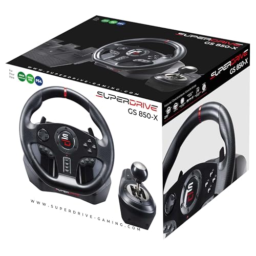 Superdrive Gs850-X Racing Volante con leva del cambio manuale, 3 pedali, levette del cambio per Xbox Series X/S, Ps4, Xbox One - Controller - Immagine 9