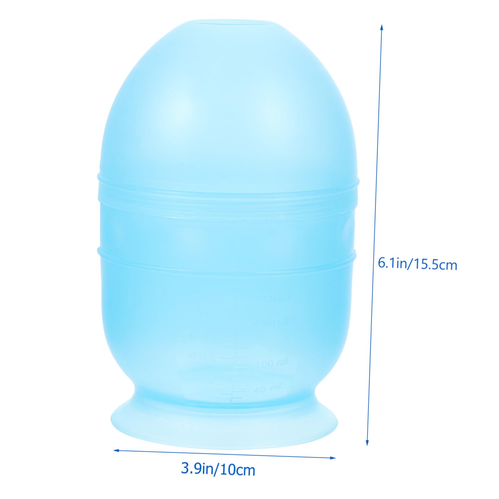 Ipetboom Thickened Plastic Hair Dye Bowl for Home and Salon Use Durable Color Mixing Cup with Measurement Scale for Easy DIY Hair Coloring Blue