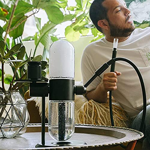 LBWF Gravity Rotating Shisha, 15 Zoll Gravity Shisha Komplettset, 360 Grad Drehbare Transparente Glas-Shisha Mit… – Bild 5
