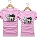 Produktbild Sommer koreanische Mode passende Paar Kleidung niedlichen Cartoon Sweet Tops Kurzarm Paar T-Shirts für Liebhaber T-Shirt Femme