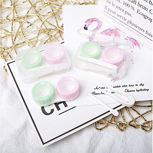 Gsyamh Scatola Porta Lenti a Contatto Mini Set di