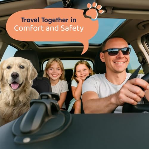 Image of Front Seat Dog Cover for Car, Truck & SUV - Waterproof, Non-Slip Pet Car Seat Cover for Dogs - Durable, Clean, Front Passenger Seat Protector for Pets & Vehicles. (1, Black)
