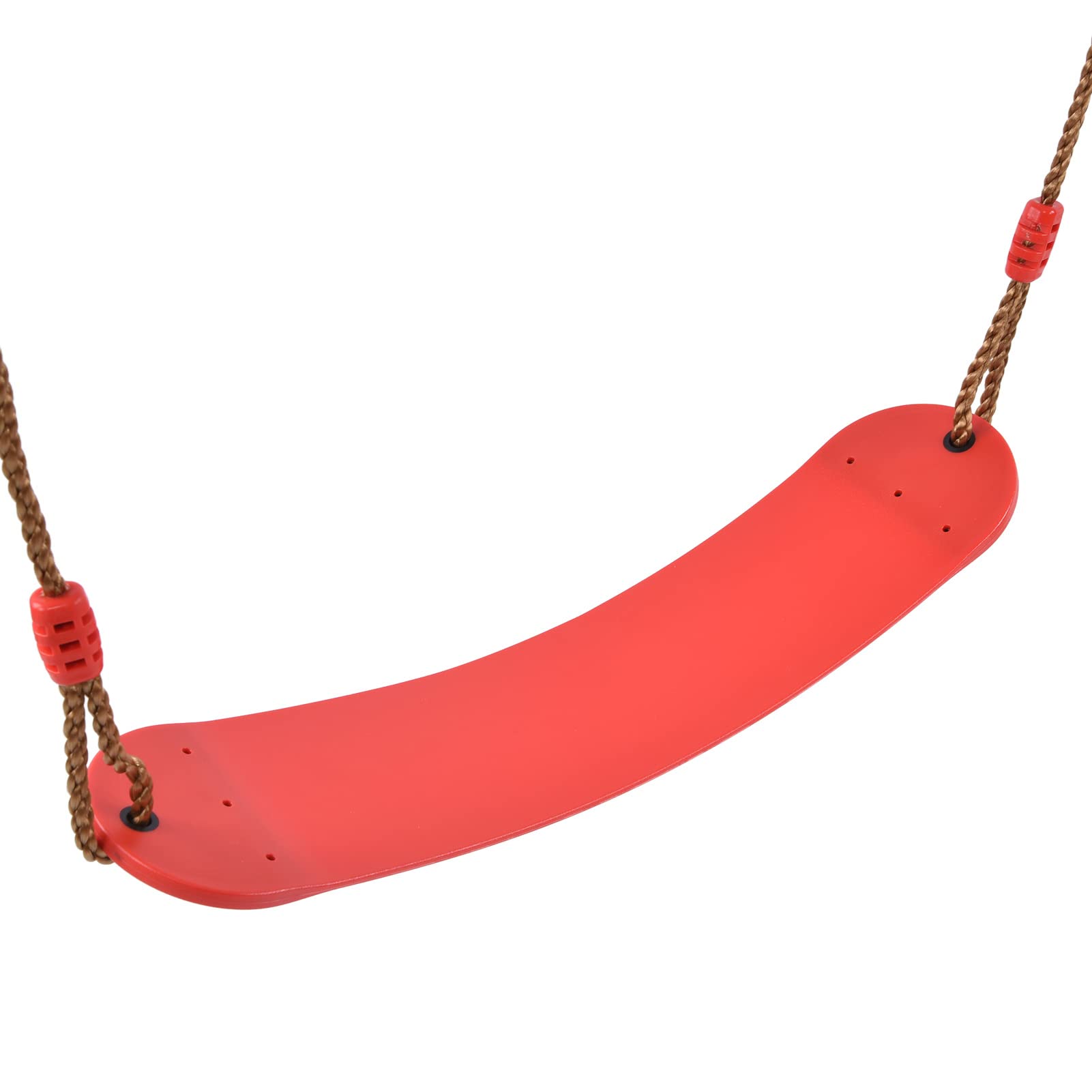 Columpios Asiento EVA Tablero Suave Rojo Cuerda Ajustable Kit de Accesorios para Patio de Juegos para niños Columpio al Aire Libre, Aprox.66,5 x 14 cm 26,2 x 5,5