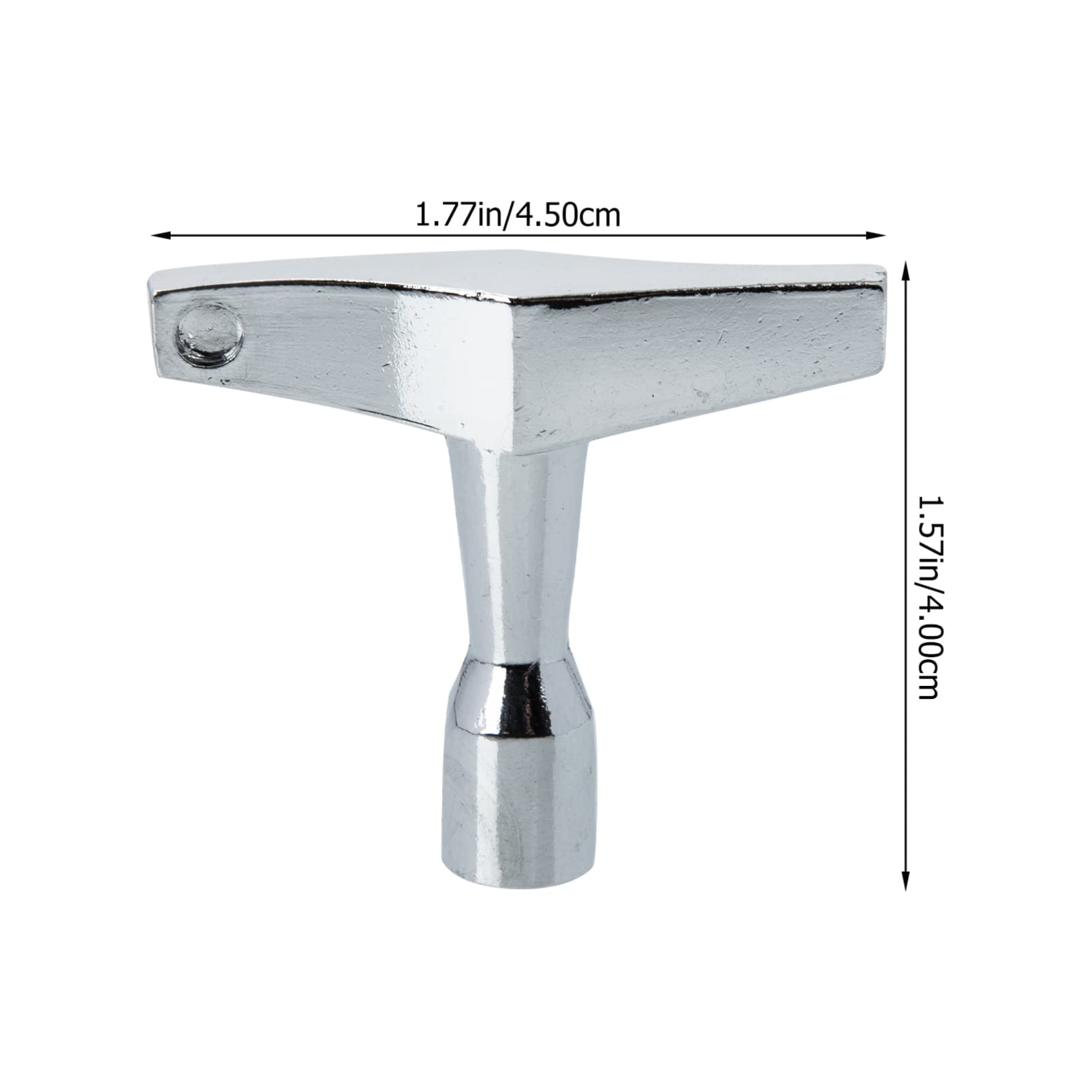 SHOWERORO 2Pcs Drum Keys Tuning Tools for Snare Drum and Drum Set Durable Drum Wrench Key for Precise Drum Tuning and Maintenance Silver Finish