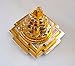 AWAKEN YOUR KUNDALINI Sri Yantra, Meru Yantra, Sri Chakra in Brass Size 2