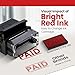 Promot Paid Stamp Self Inking - for Office, Accounts Payable Stamp - Rubber Stamps for Retail Use, Red Ink, Self Inking for Business Supplies, Paid Stamper