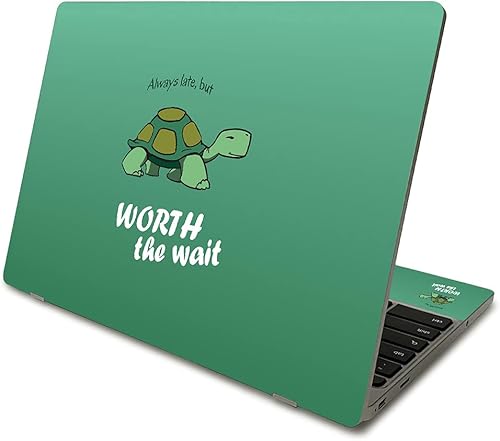 Miniatura 6 de MightySkins Skin compatible con Samsung Chromebook 4 (2021) de 11.6 pulgadas, diseño de leopardo verde azulado, funda protectora, duradera y única