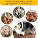 OYIWINMI 4 Stück Pfotenschutz Hund Robuste Anti，Schützende Hundesocken,Anti-Slip Dog Paw Protector Bottom Rubber Sole Dog Boots with Adjustable Straps for Indoor Outdoor Wear (L)