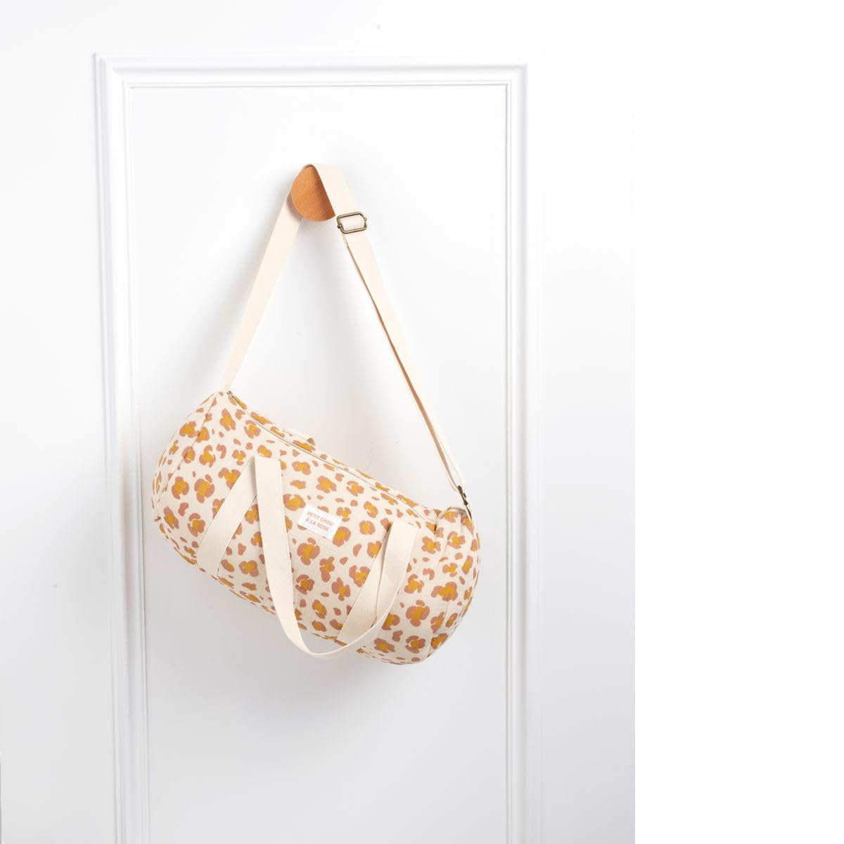 Sauthon Sac Bowling en Gaze de Coton léopard